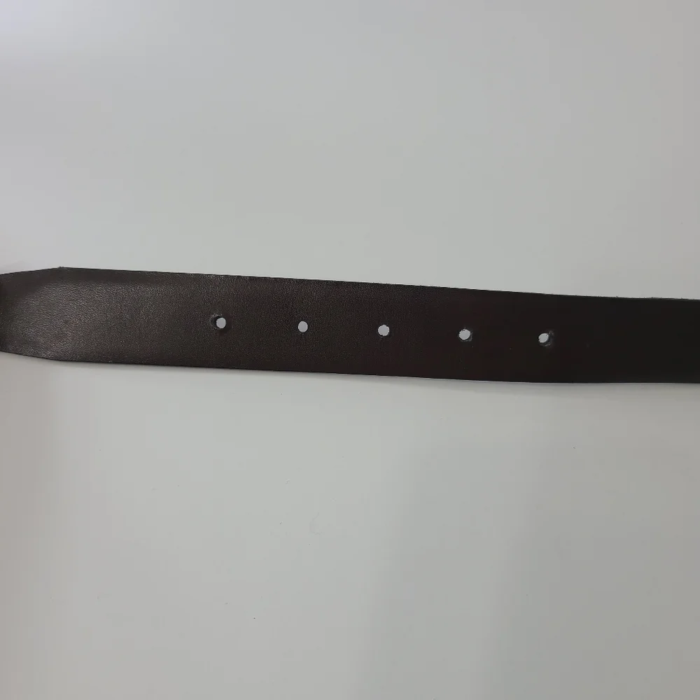 Yves Saint Laurent Belt Smooth Leather Black Goldtone YSL Size 40 100CM Unisex - Picture 5 of 8